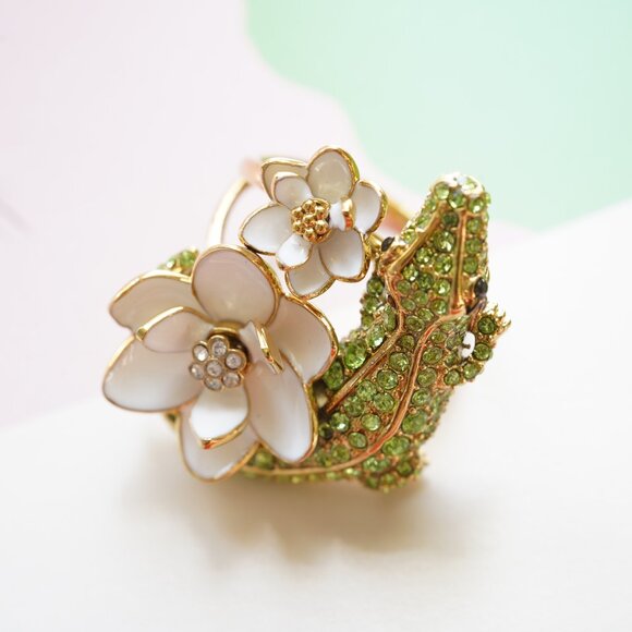 Kate Spade Swamped Pave Alligator Ring Size 6 - Picture 2 of 5